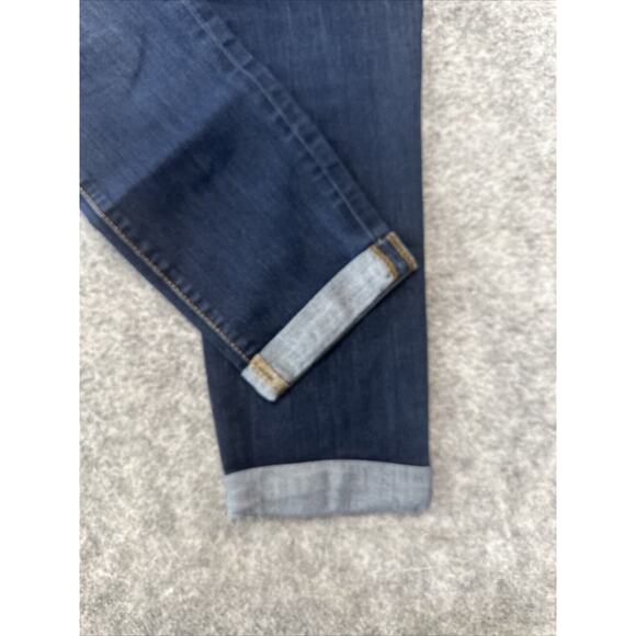 Banana Republic Cuffed Crop Jean Women's Size 30/10 Blue Dark Denim - Picture 7 of 9